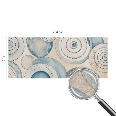 41D-Fototapete fürs Wohnzimmer mit Spiralwirbel-Motiv