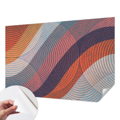 Fototapete in 3D-Optik Bunte Wellen