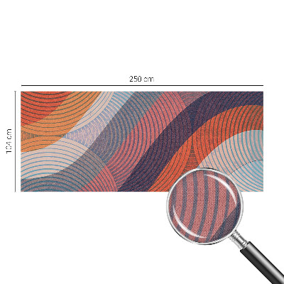 Fototapete in 3D-Optik Bunte Wellen