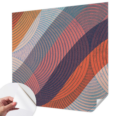 Fototapete in 3D-Optik Bunte Wellen