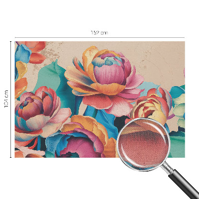 Motivtapete fürs Wohnzimmer Florale Harmonie