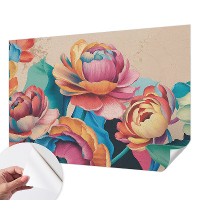 Motivtapete fürs Wohnzimmer Florale Harmonie