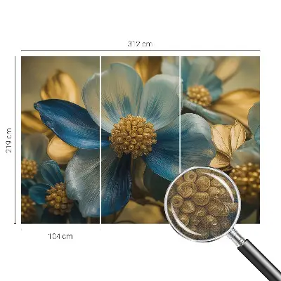 Motivtapete nach Maß mit Blumenarrangement