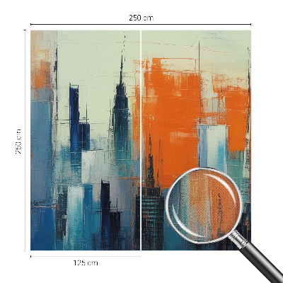 Hochwertige Bildtapete Abstrakte Stadt