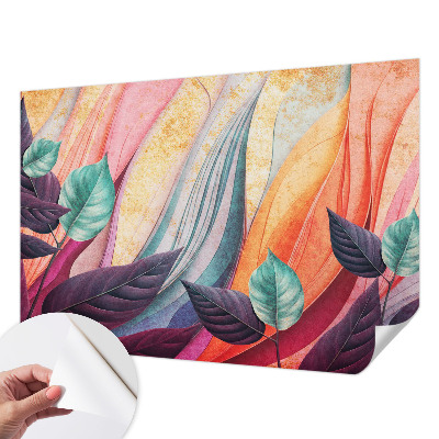 Selbstklebende Fototapete für die Wand Abstrakte Blätter