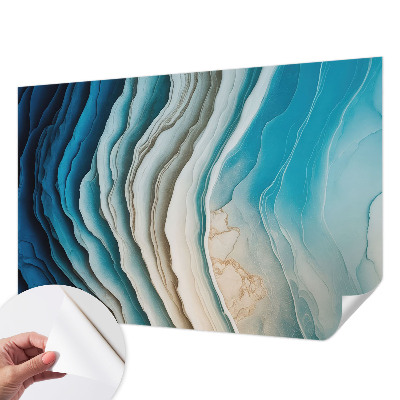 Selbstklebende Fototapete fürs Schlafzimmer mit dem Motiv „Wellen der Harmonie“