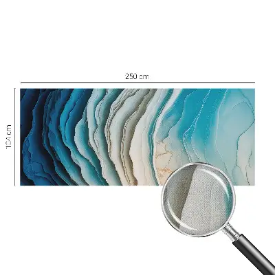 Selbstklebende Fototapete fürs Schlafzimmer mit dem Motiv „Wellen der Harmonie“