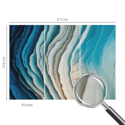 Selbstklebende Fototapete fürs Schlafzimmer Wellen der Harmonie