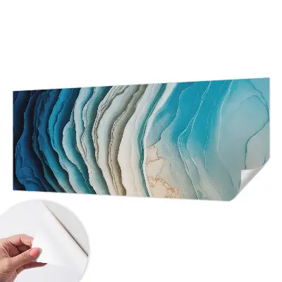 Selbstklebende Fototapete fürs Schlafzimmer mit dem Motiv „Wellen der Harmonie“