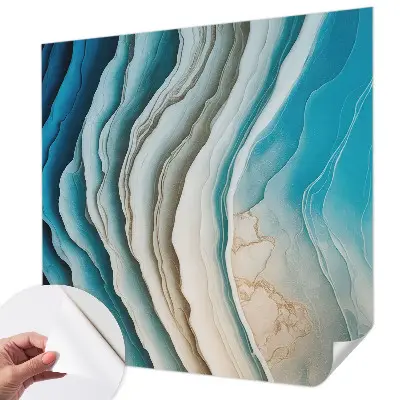 Selbstklebende Fototapete fürs Schlafzimmer mit dem Motiv „Wellen der Harmonie“