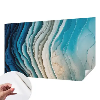 Selbstklebende Fototapete fürs Schlafzimmer mit dem Motiv „Wellen der Harmonie“