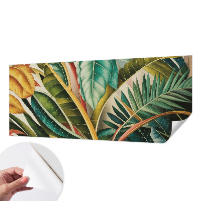 Selbstklebende Fototapete fürs Kinderzimmer Exotische Blätter