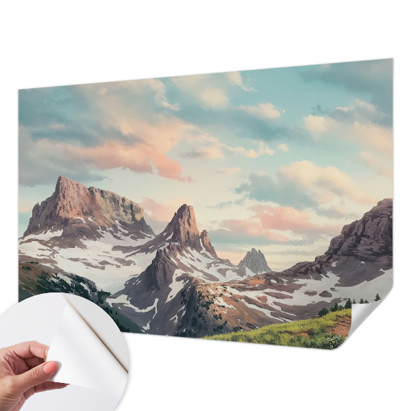 42D-Fototapete mit Bergpanorama