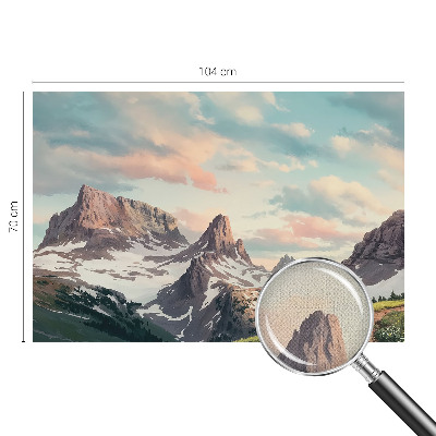 42D-Fototapete mit Bergpanorama
