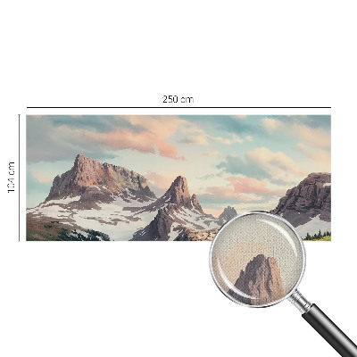 42D-Fototapete mit Bergpanorama