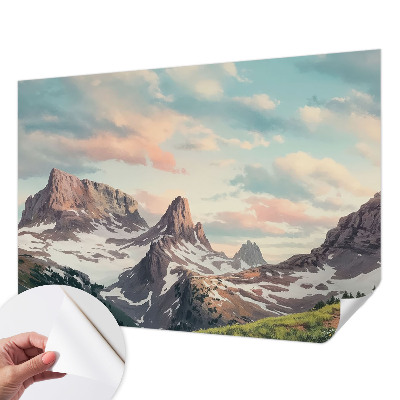 42D-Fototapete mit Bergpanorama
