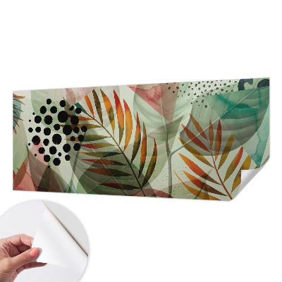 42D-Fototapete fürs Wohnzimmer Abstrakte Blätter