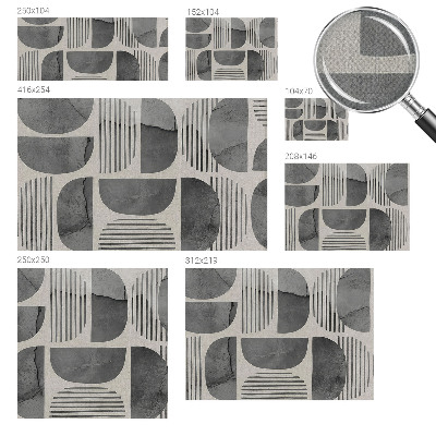 Vintage tapete Geometrische Formen