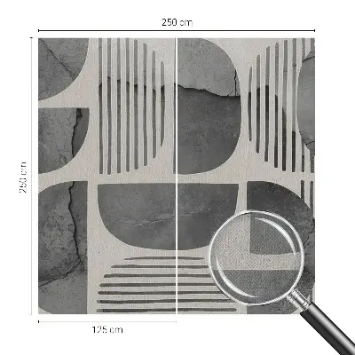 Vintage Tapete mit geometrischem Muster