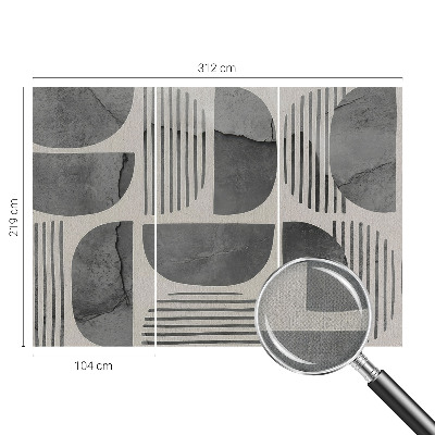 Vintage tapete Geometrische Formen