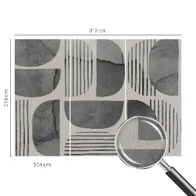 Vintage Tapete mit geometrischem Muster