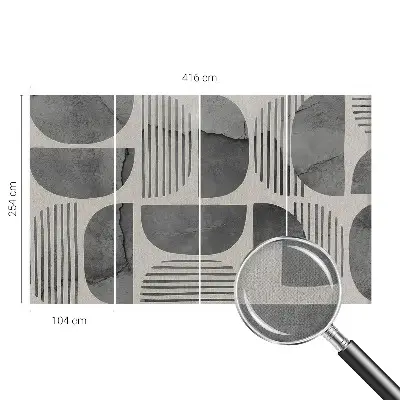 Vintage Tapete mit geometrischem Muster