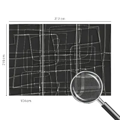 Selbstklebende Fototapete mit abstrakten Linien als Motiv