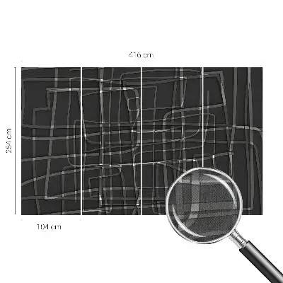 Selbstklebende Fototapete mit abstrakten Linien als Motiv