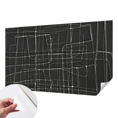 Selbstklebende Fototapete mit abstrakten Linien als Motiv