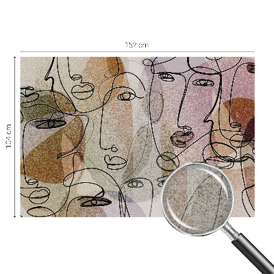 Selbstklebende Fototapete fürs Wohnzimmer Lineare Flächen