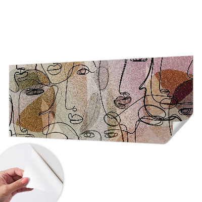 Selbstklebende Fototapete fürs Wohnzimmer Lineare Flächen