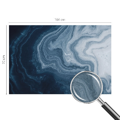 Selbstklebende Fototapete für die Wand Blaue Wellen