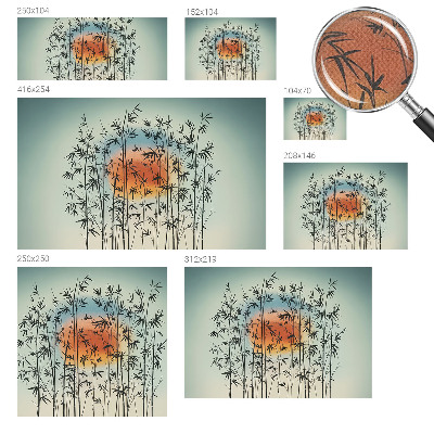 Selbstklebende Fototapete fürs Schlafzimmer Harmonisches West