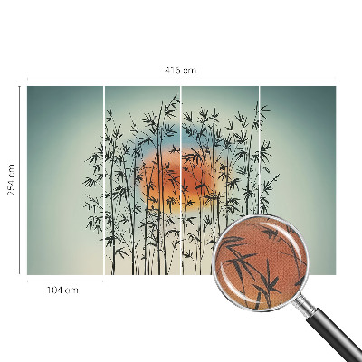Selbstklebende Fototapete fürs Schlafzimmer mit harmonischem West-Design