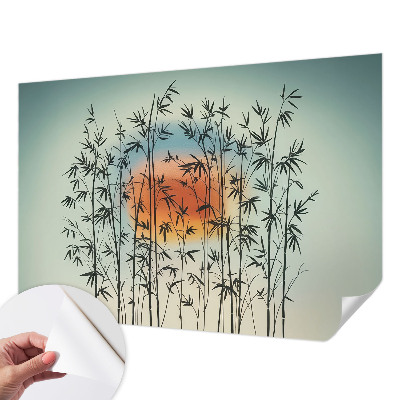 Selbstklebende Fototapete fürs Schlafzimmer mit harmonischem West-Design