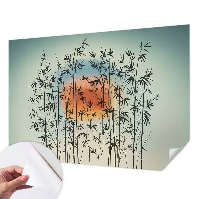 Selbstklebende Fototapete fürs Schlafzimmer mit harmonischem West-Design