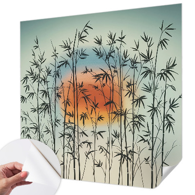 Selbstklebende Fototapete fürs Schlafzimmer mit harmonischem West-Design