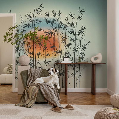 Selbstklebende Fototapete fürs Schlafzimmer mit harmonischem West-Design