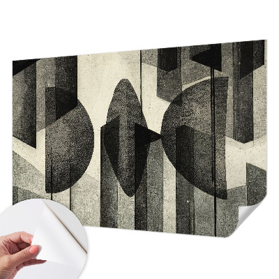 43D-Fototapete mit geometrischem Muster