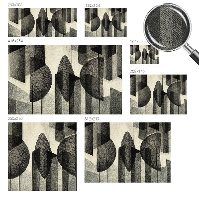 43D-Fototapete mit geometrischem Muster