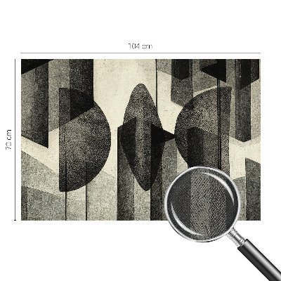 43D-Fototapete mit geometrischem Muster