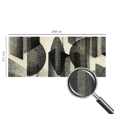 43D-Fototapete mit geometrischem Muster