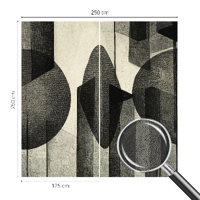 43D-Fototapete mit geometrischem Muster