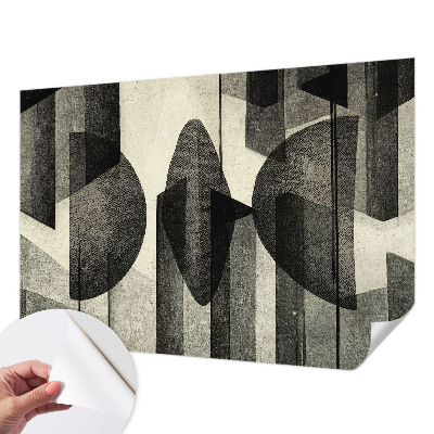 43D-Fototapete mit geometrischem Muster