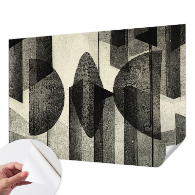 43D-Fototapete mit geometrischem Muster
