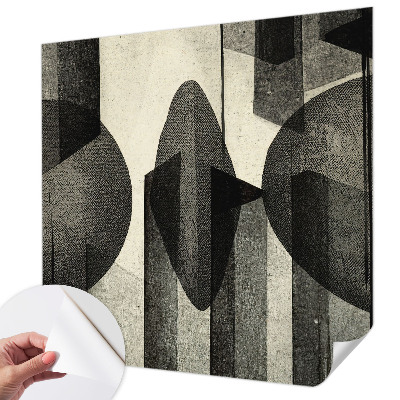 43D-Fototapete mit geometrischem Muster