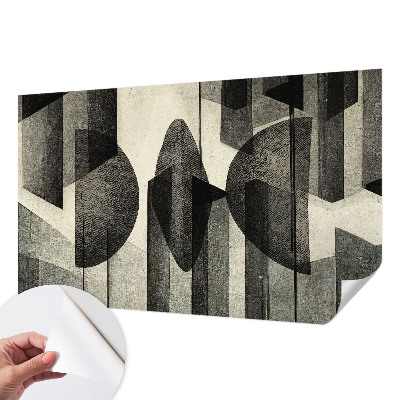 43D-Fototapete mit geometrischem Muster