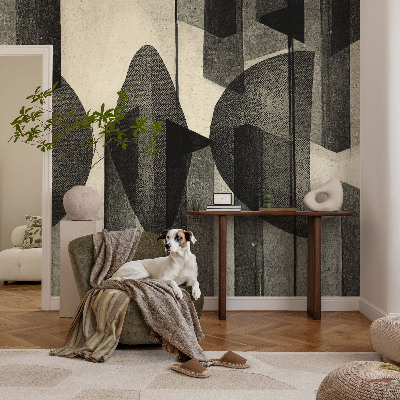 43D-Fototapete mit geometrischem Muster