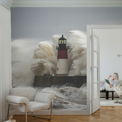 Selbstklebende Fototapete fürs Kinderzimmer mit Motiven von Meereswellen