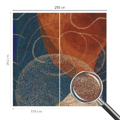 43D-Fototapete fürs Schlafzimmer Farbenfrohe Formen